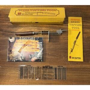 Rug Crafters Vintage Speed Tufting Tool Instructions Original Box + Book